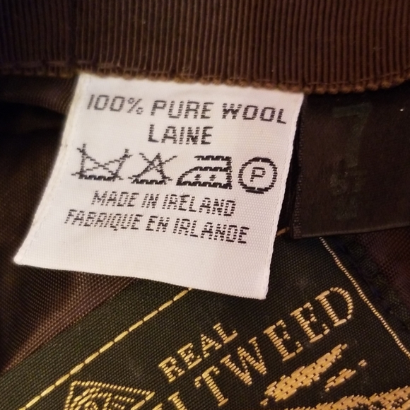 FOXFORD Irish tweed patchwork top cap - Picture 6 of 8